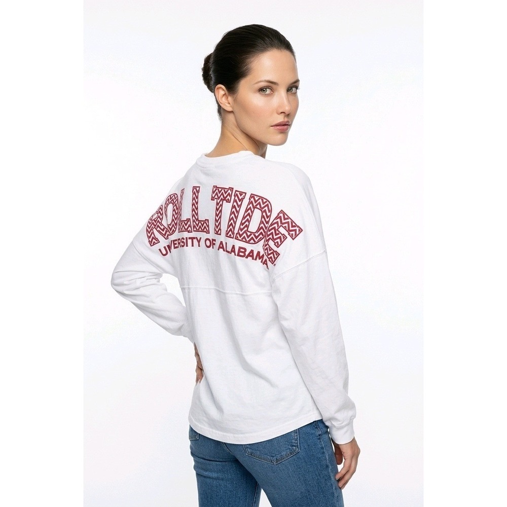 Alabama Crimson Tide Spirit Jersey Women S White NCAA Football Venley Academia